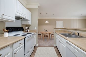 Kitchen with White Cabinetry